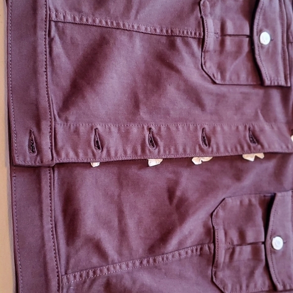 Lila Ryan Brown Black Coffee Soft Denim Button-down Sz. XXL Jacket NWOT - Picture 8 of 10